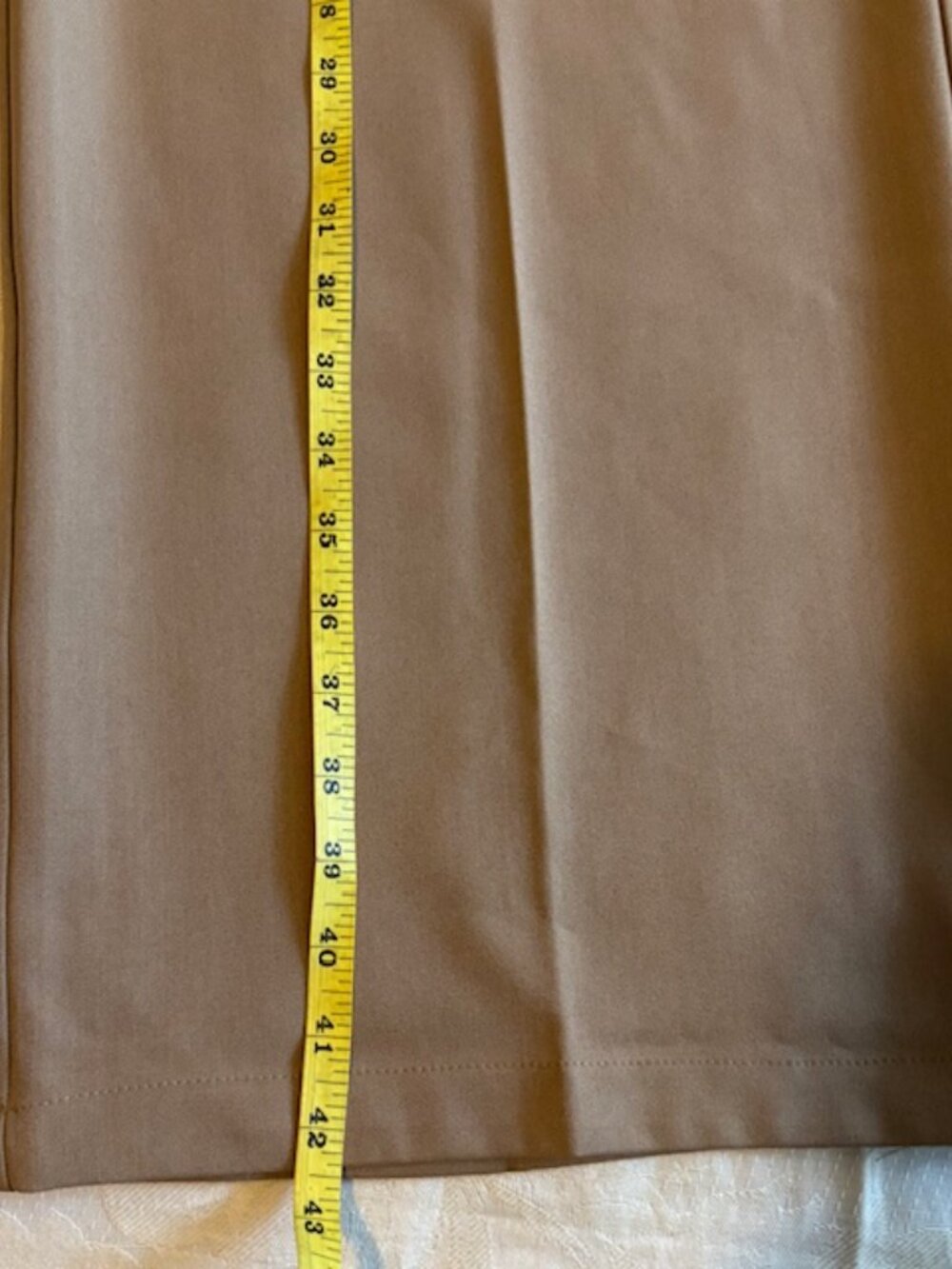 Anewsta Women's Beige Pleated High-Waisted Dress Pants Size L - Picture 9 of 11